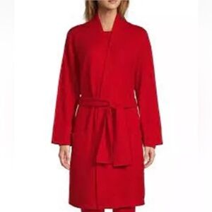 VAN WINKLE & CO Long Sleeve Cashmere Lounge Kimono Robe RED Sz XL NWT